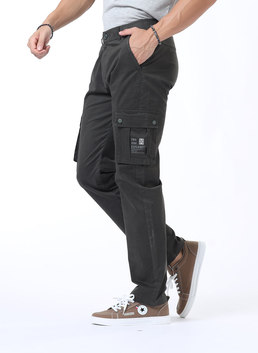 Men's Regular Fit Cargos-TKL-114