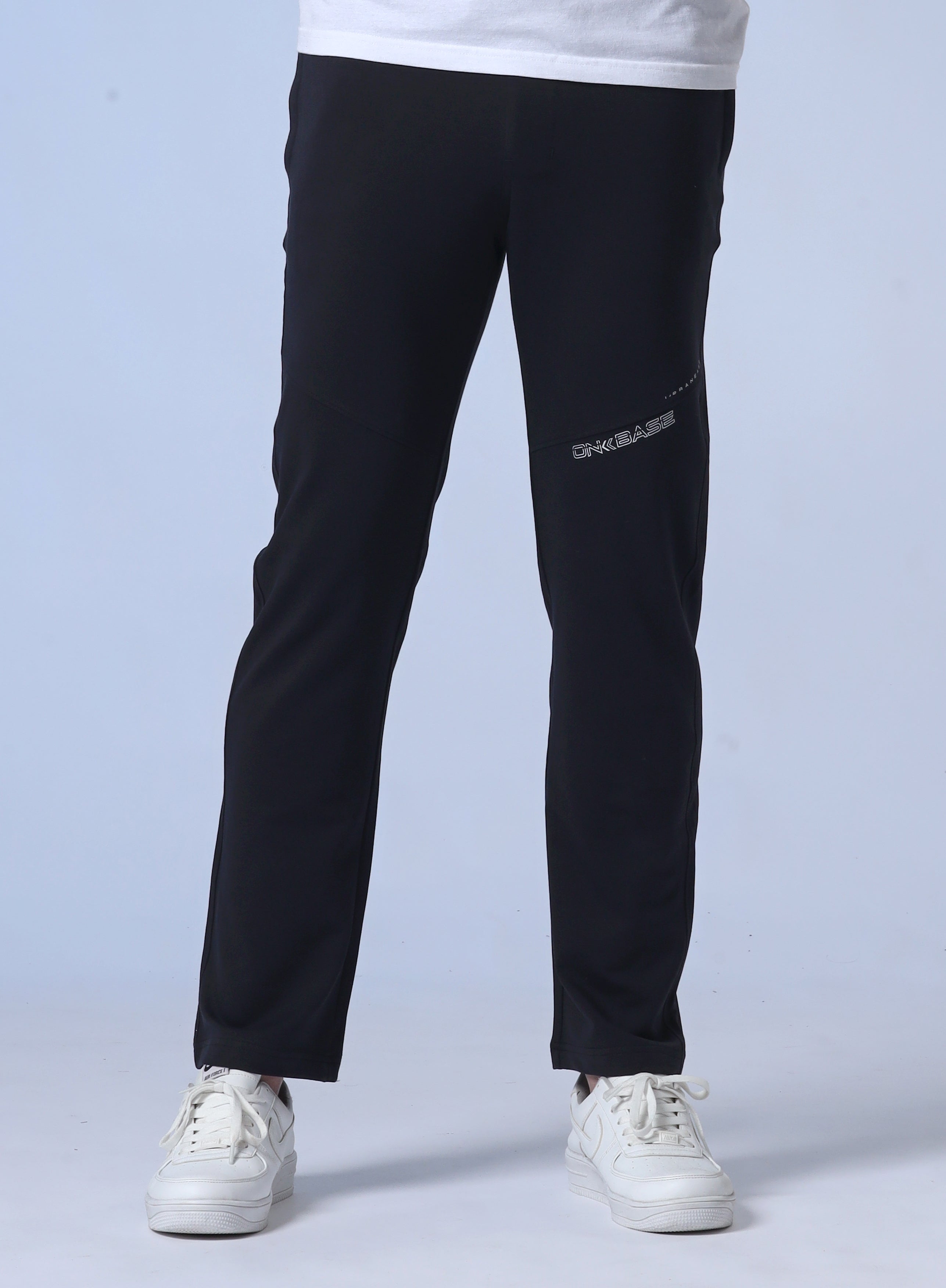 Regular Fit Black Trackpants for Men