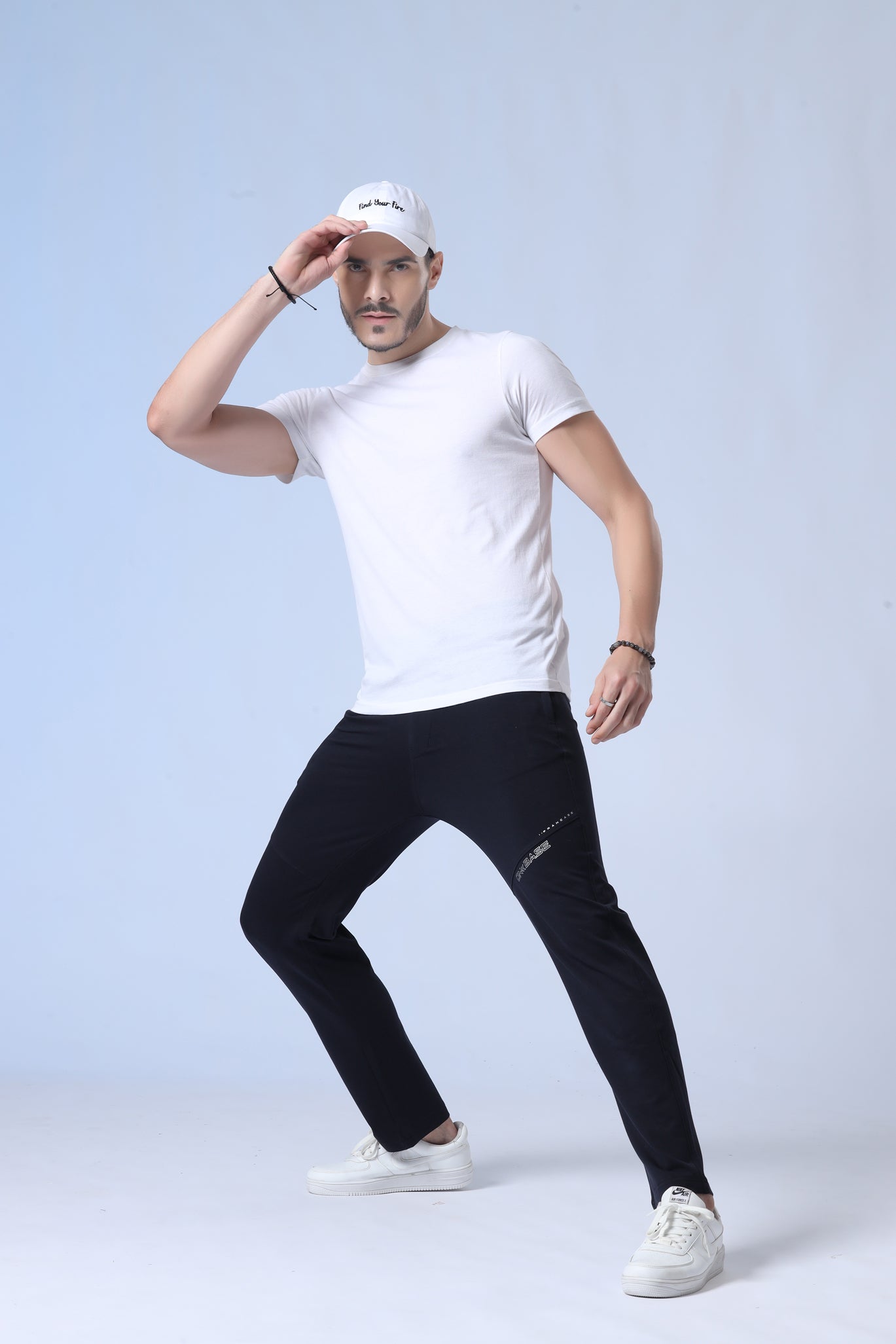 Urbano Fashion Men's Baggy Fit Chino Trackpaints
