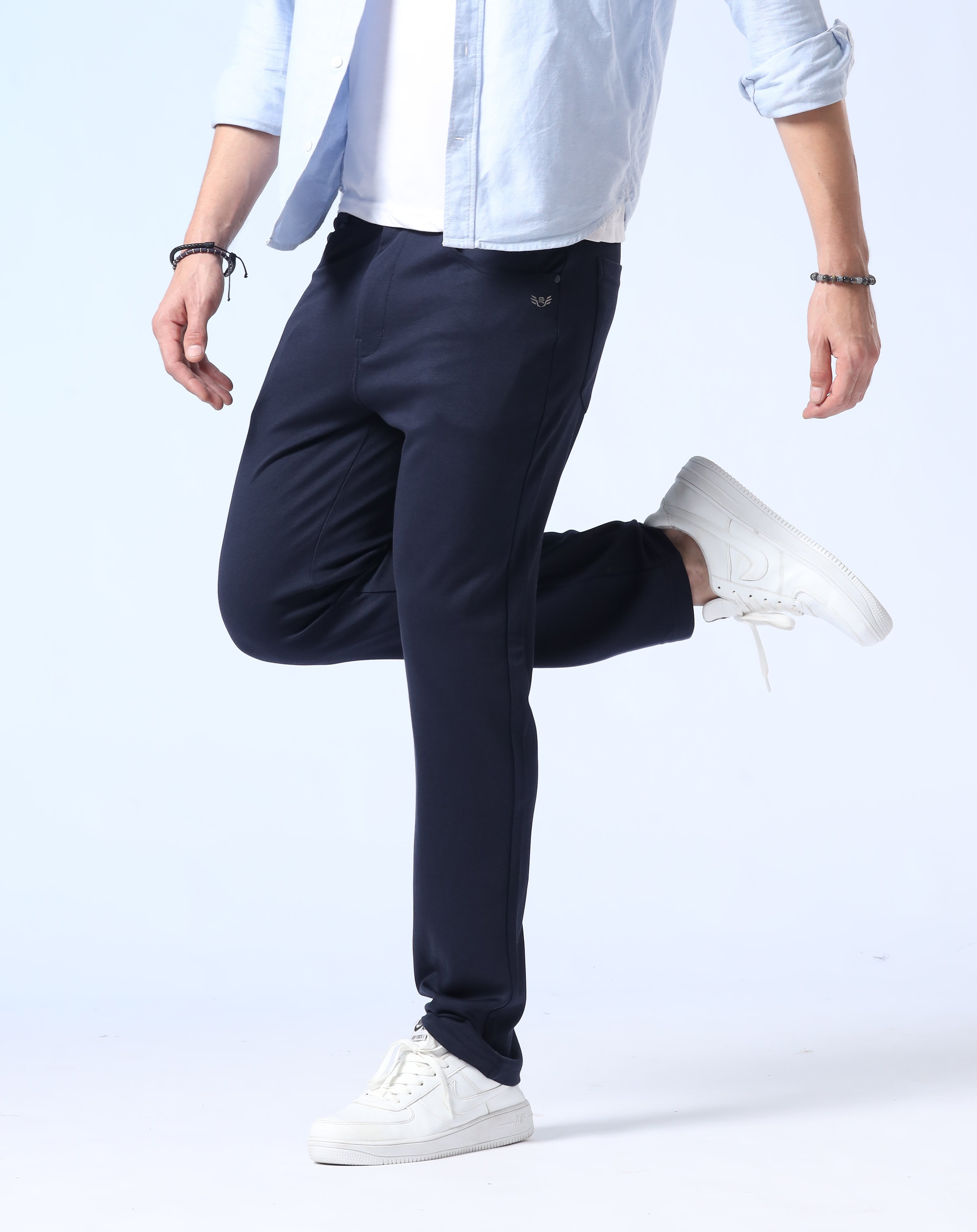 Men's Navy Slim Fit Paints