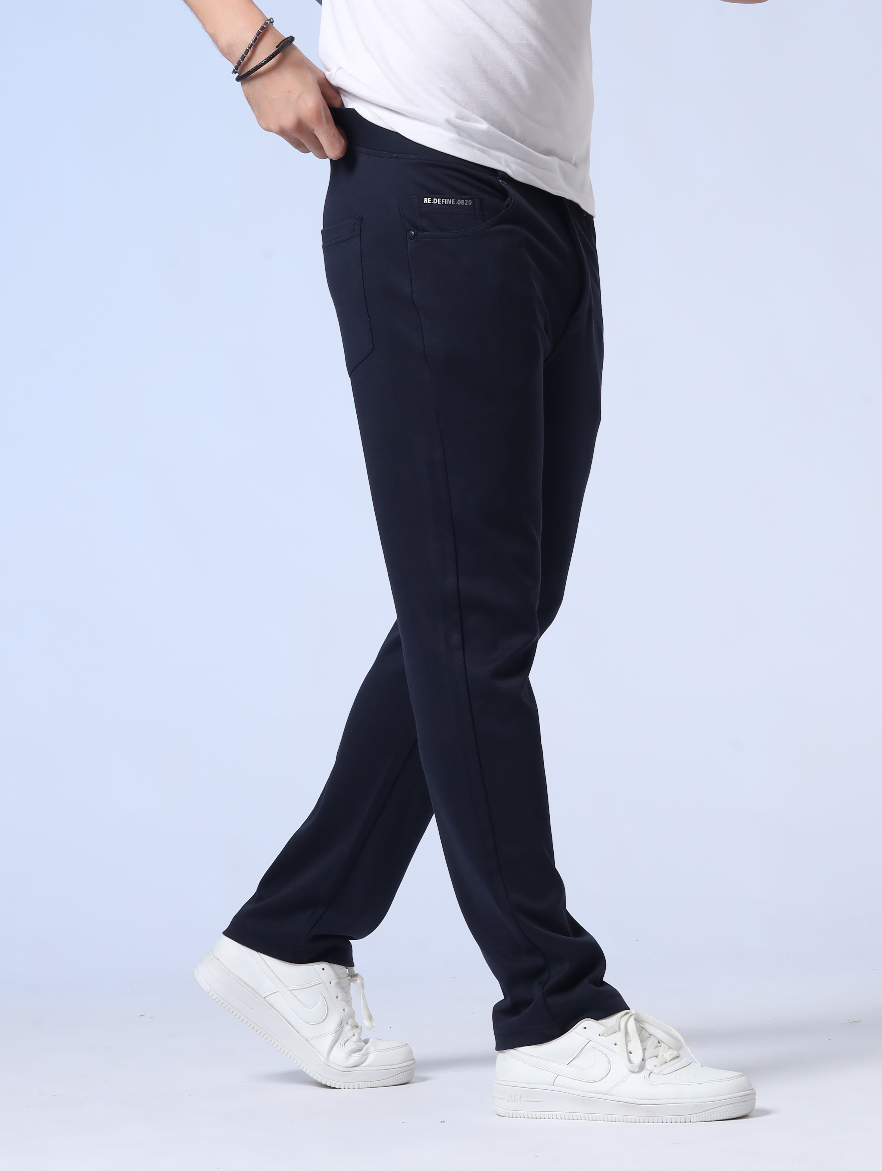 Men's Navy Slim Fit Paints