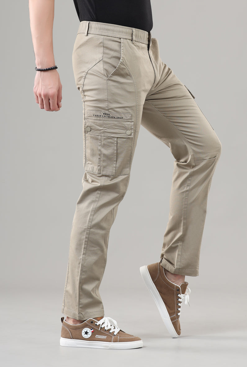 Men's Regular Fit Cargos-TKL-109