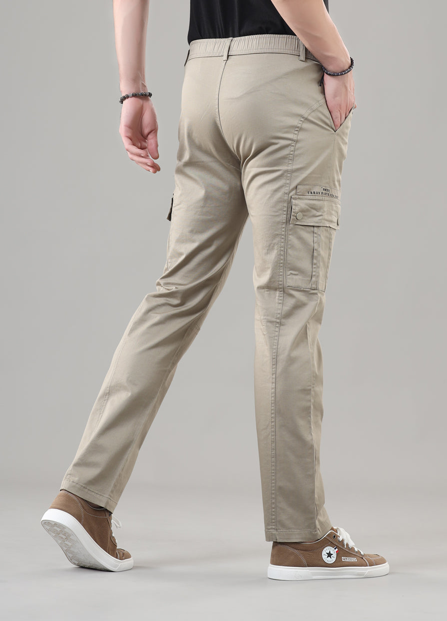 Men's Regular Fit Cargos-TKL-109