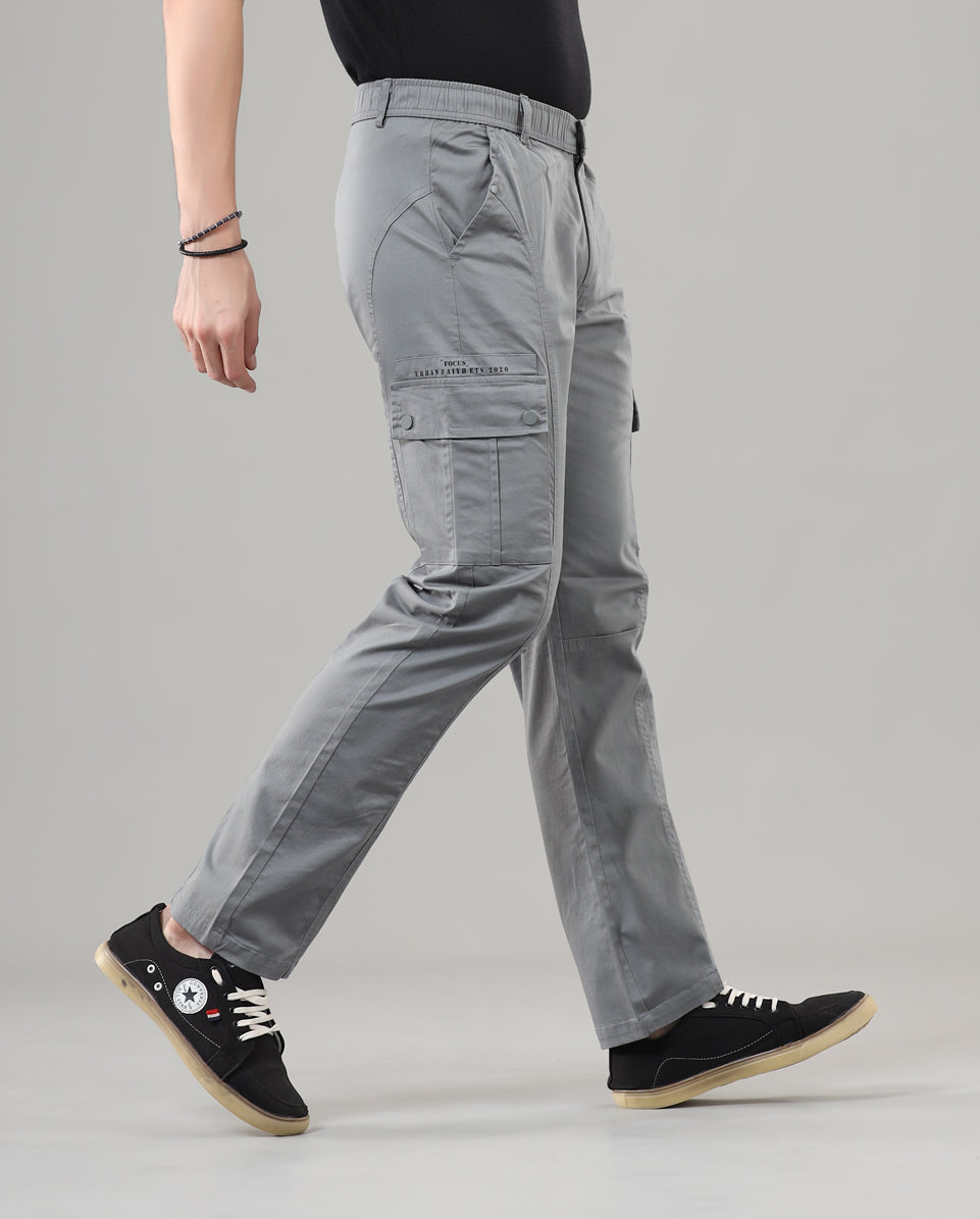 Men's Regular Fit Cargos-TKL-109