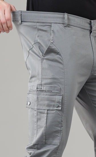 Men's Regular Fit Cargos-TKL-109