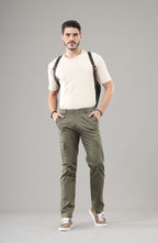 Men's Regular Fit Cargos-TKL-109