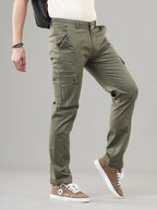 Men's Regular Fit Cargos-TKL-109