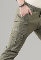 Men's Regular Fit Cargos-TKL-109