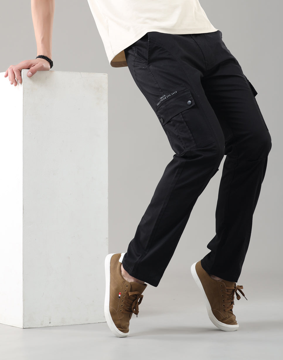Men's Regular Fit Cargos-TKL-109