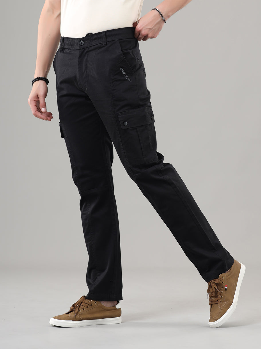 Men's Regular Fit Cargos-TKL-109