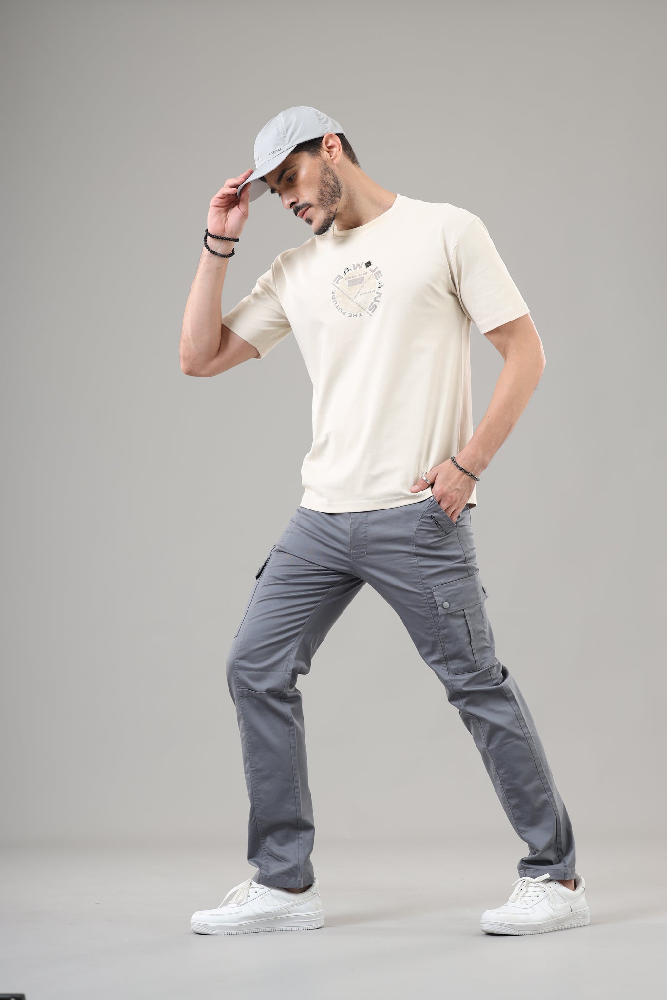 Men's Regular Fit Cargos-TKL-109