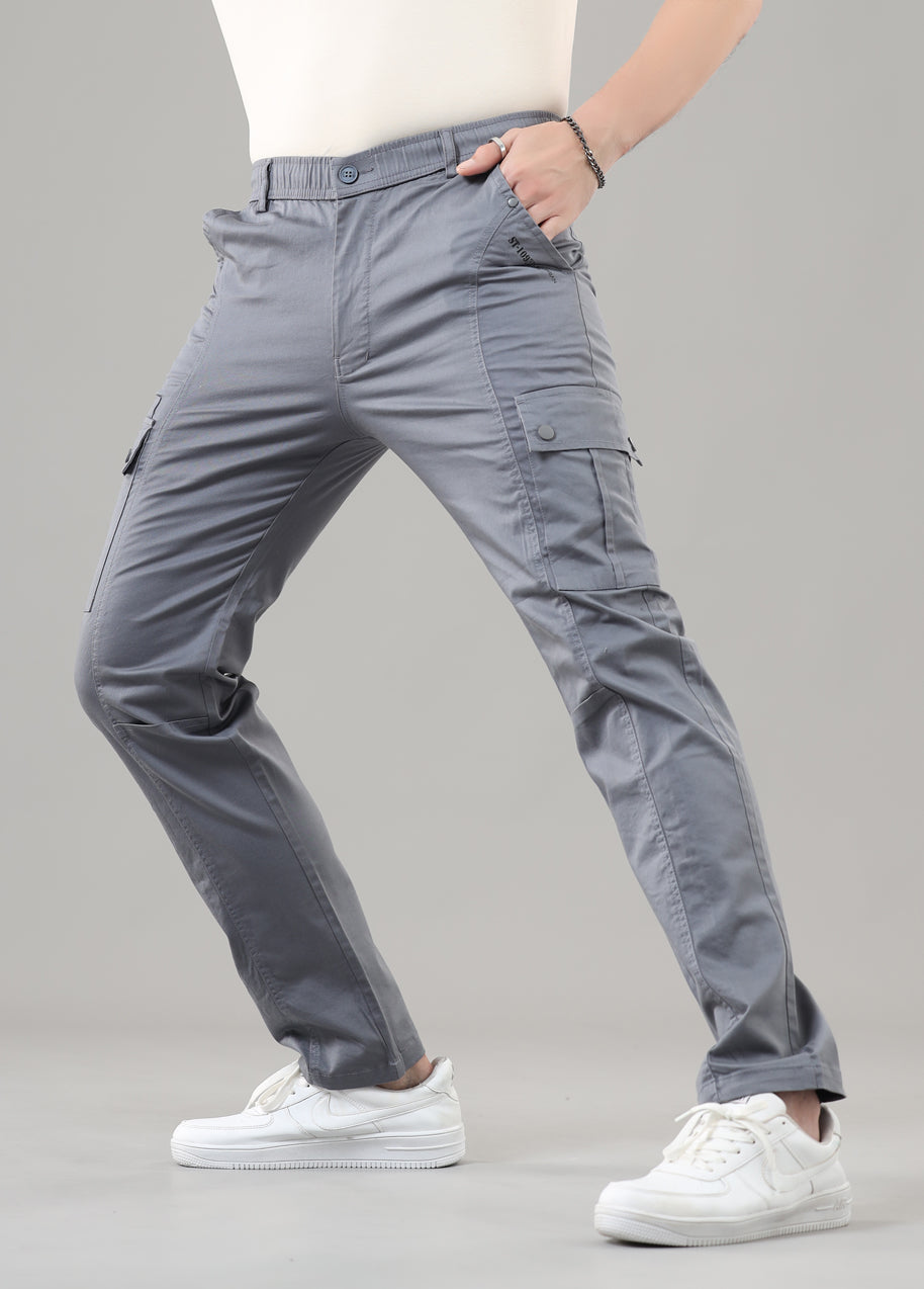Men's Regular Fit Cargos-TKL-109
