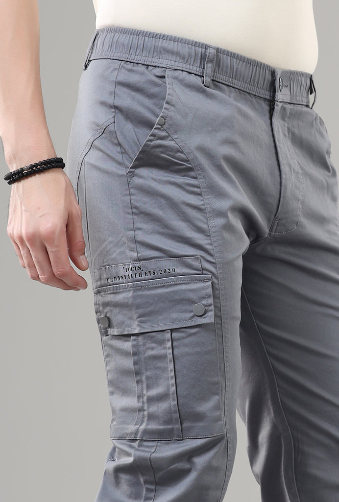 Men's Regular Fit Cargos-TKL-109