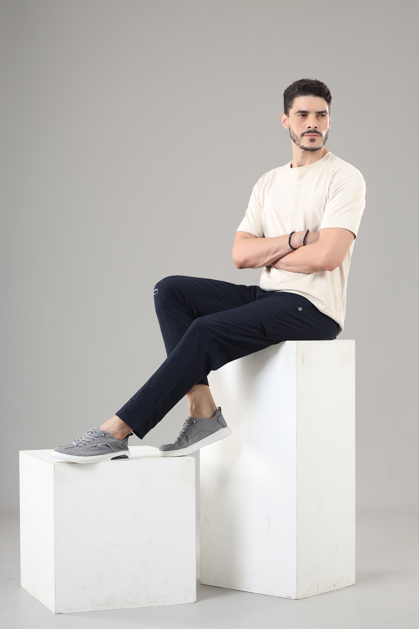 Men's Regular Fit Cargos-WL-37