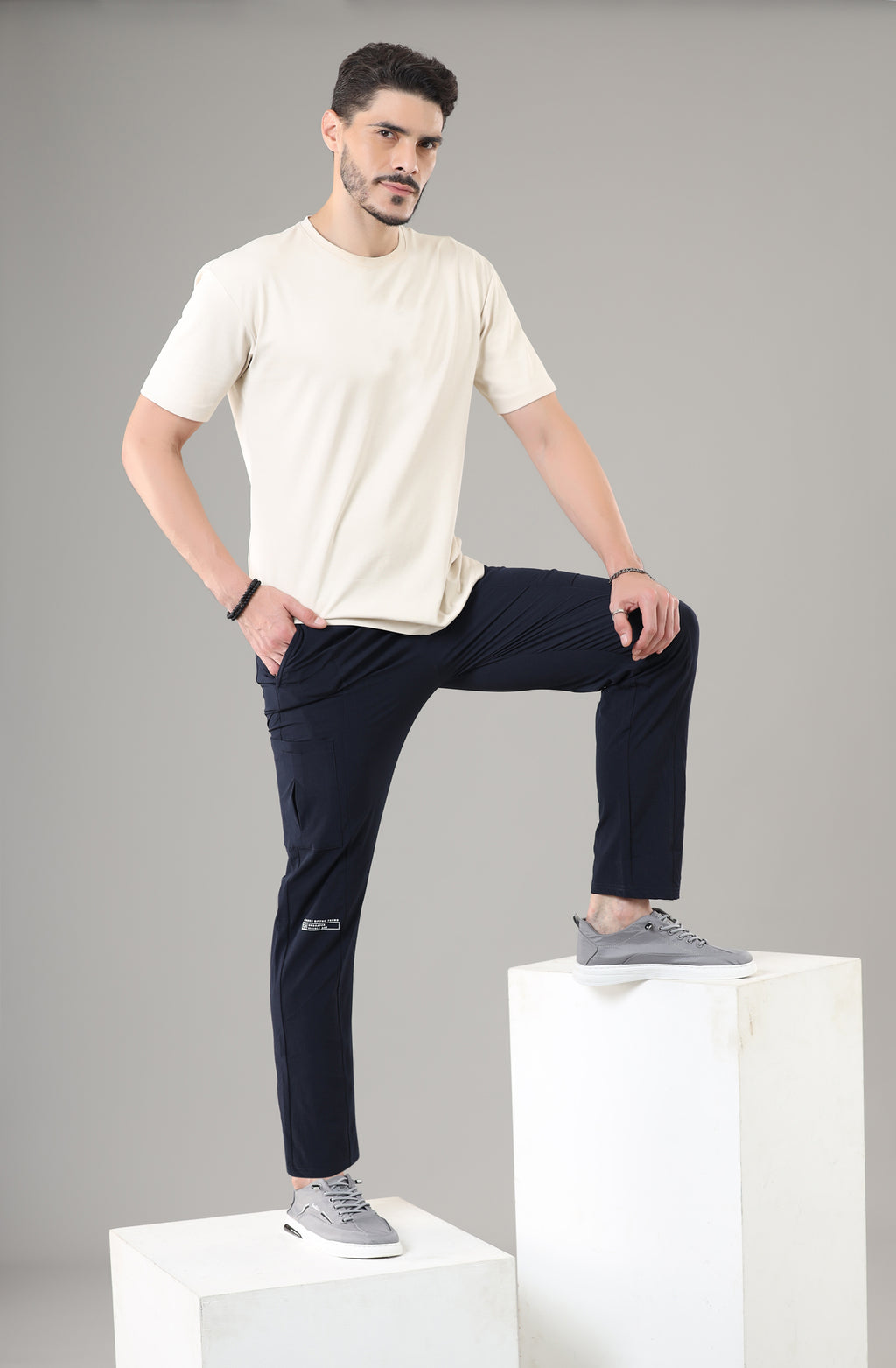 Men's Regular Fit Cargos-WL-37