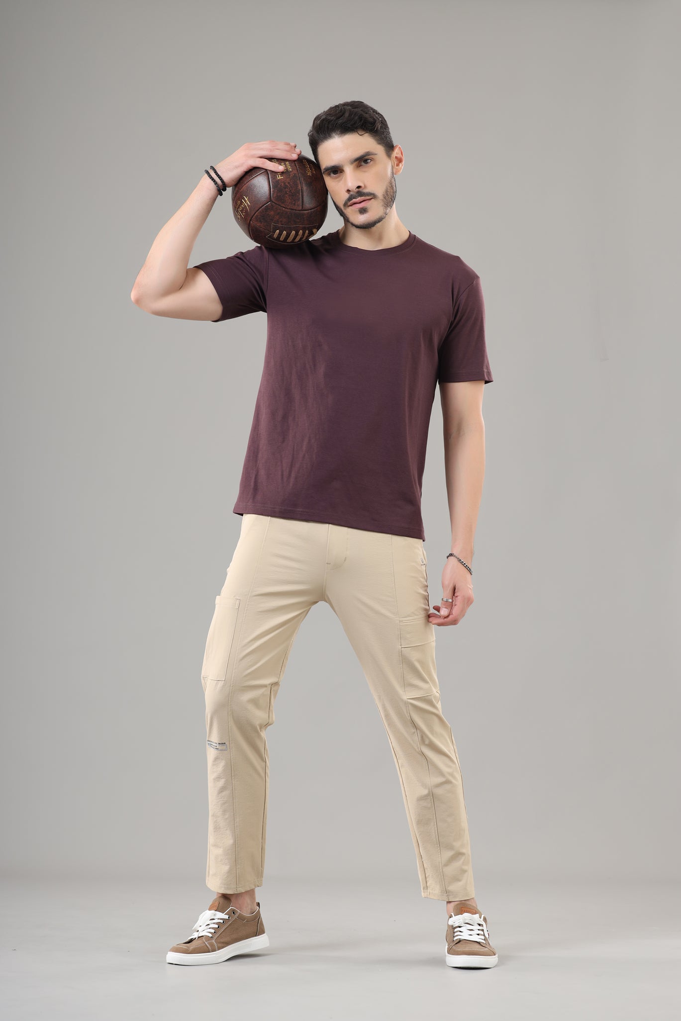 Men's Regular Fit Cargos-WL-37