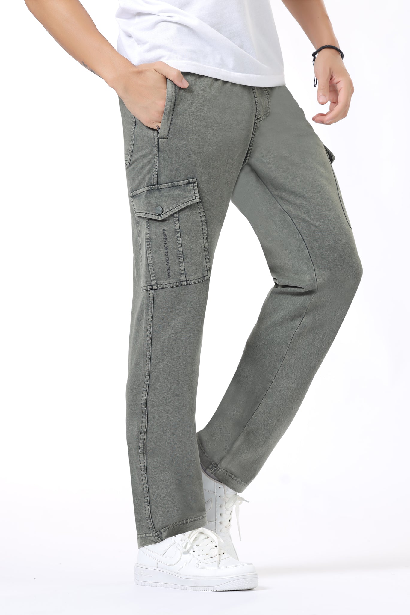 Men's Regular Fit Cargos-RC-302