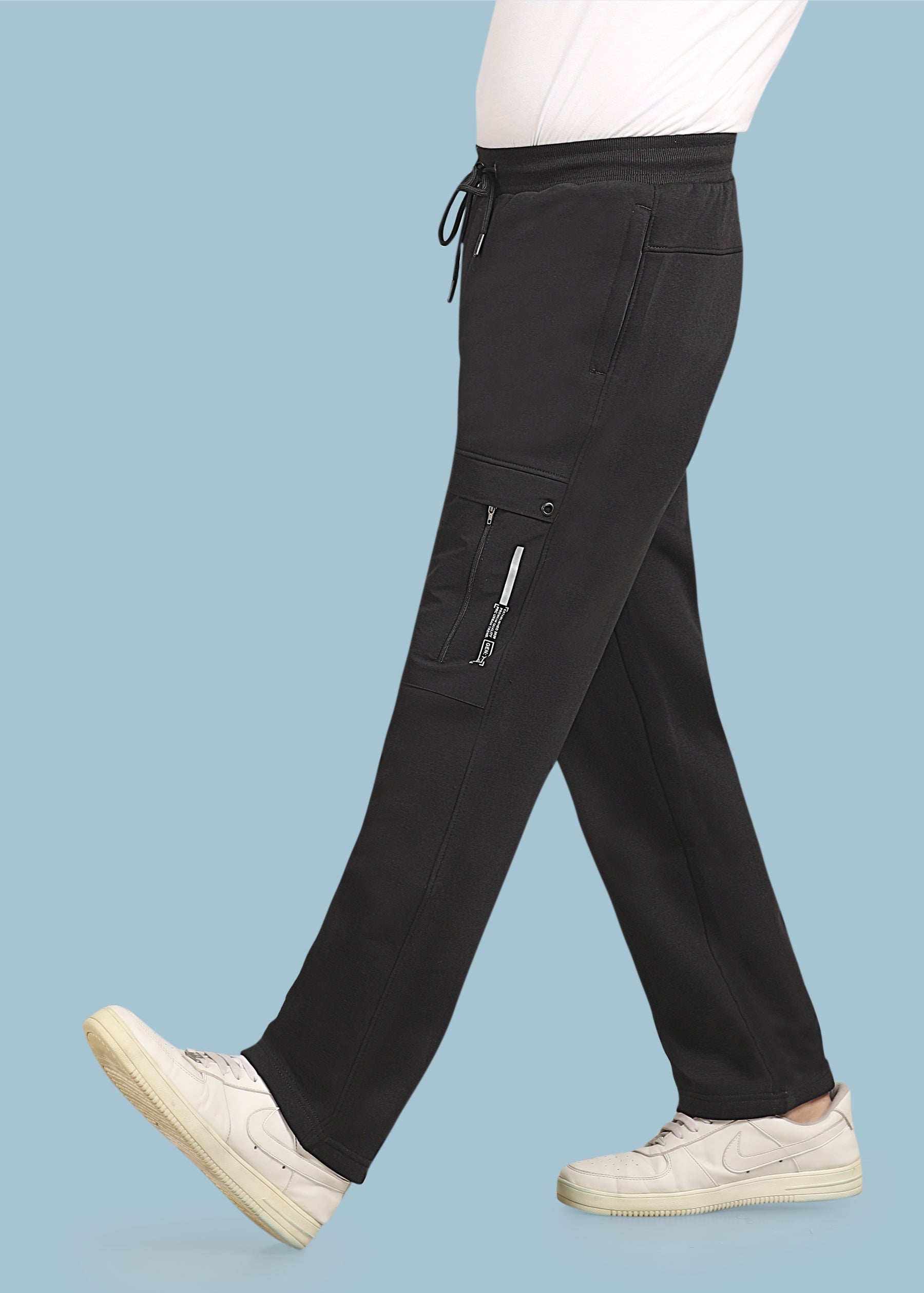 Men’s Black Track Joggers