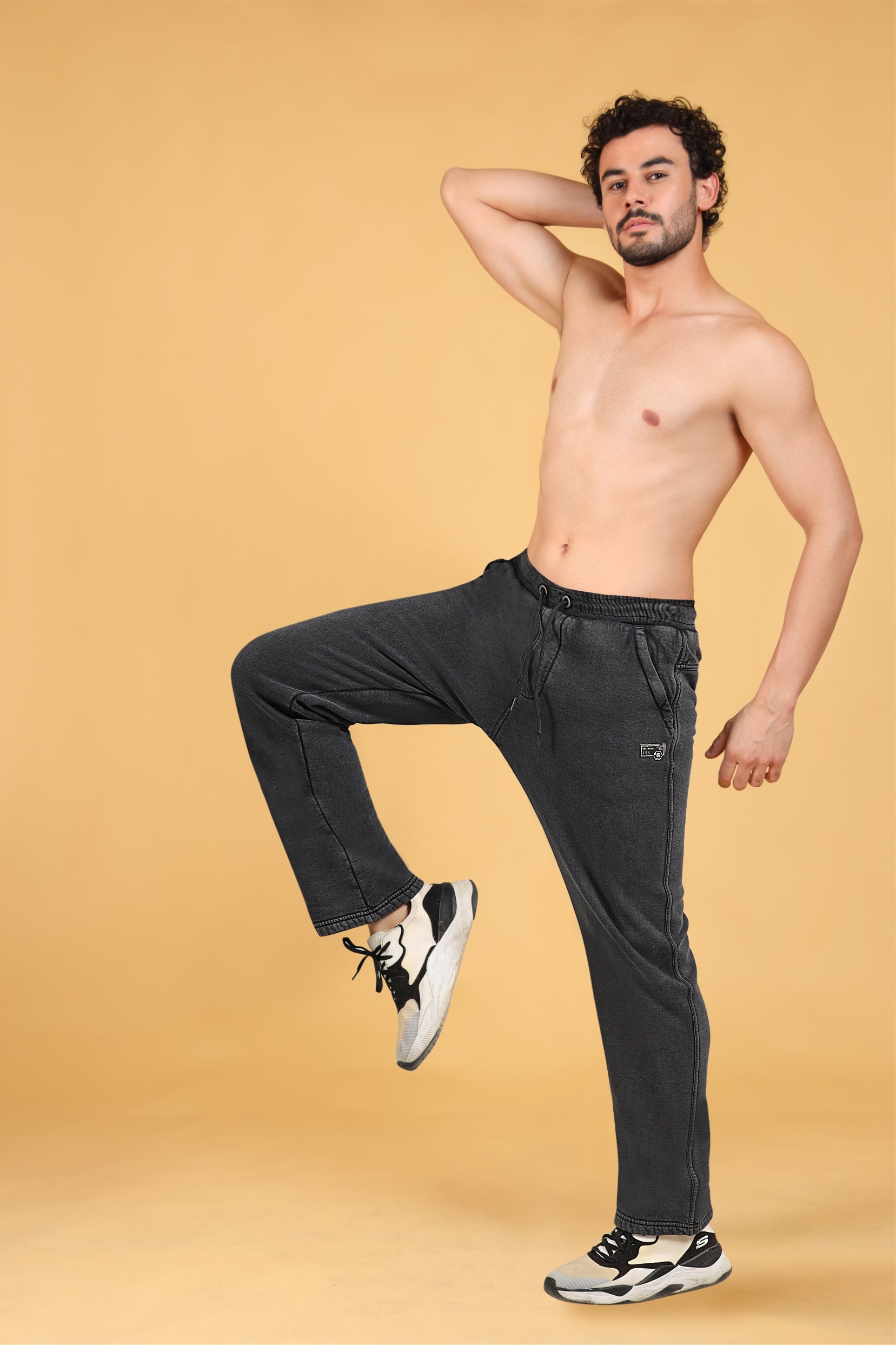 Men’s Relaxed Slate Grey Cargo Joggers